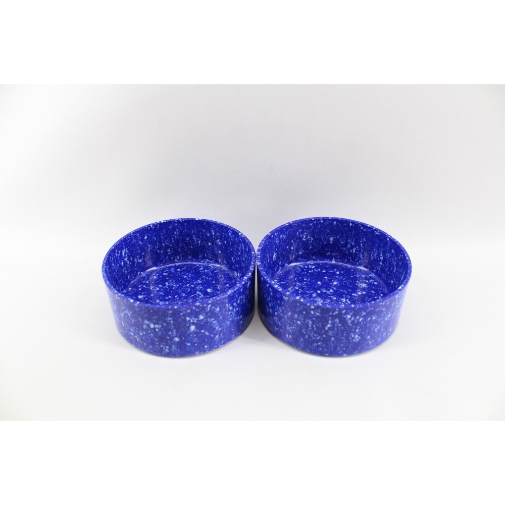 2 - Vintage Peter Pan Blue White 5" Round Melamine Serving Stackable Bowls